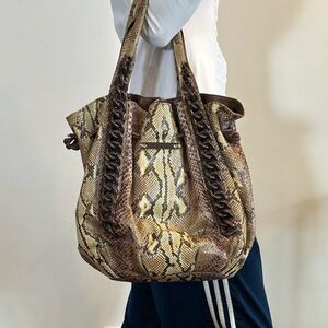 Vintage Genuine Python Hobo Bag